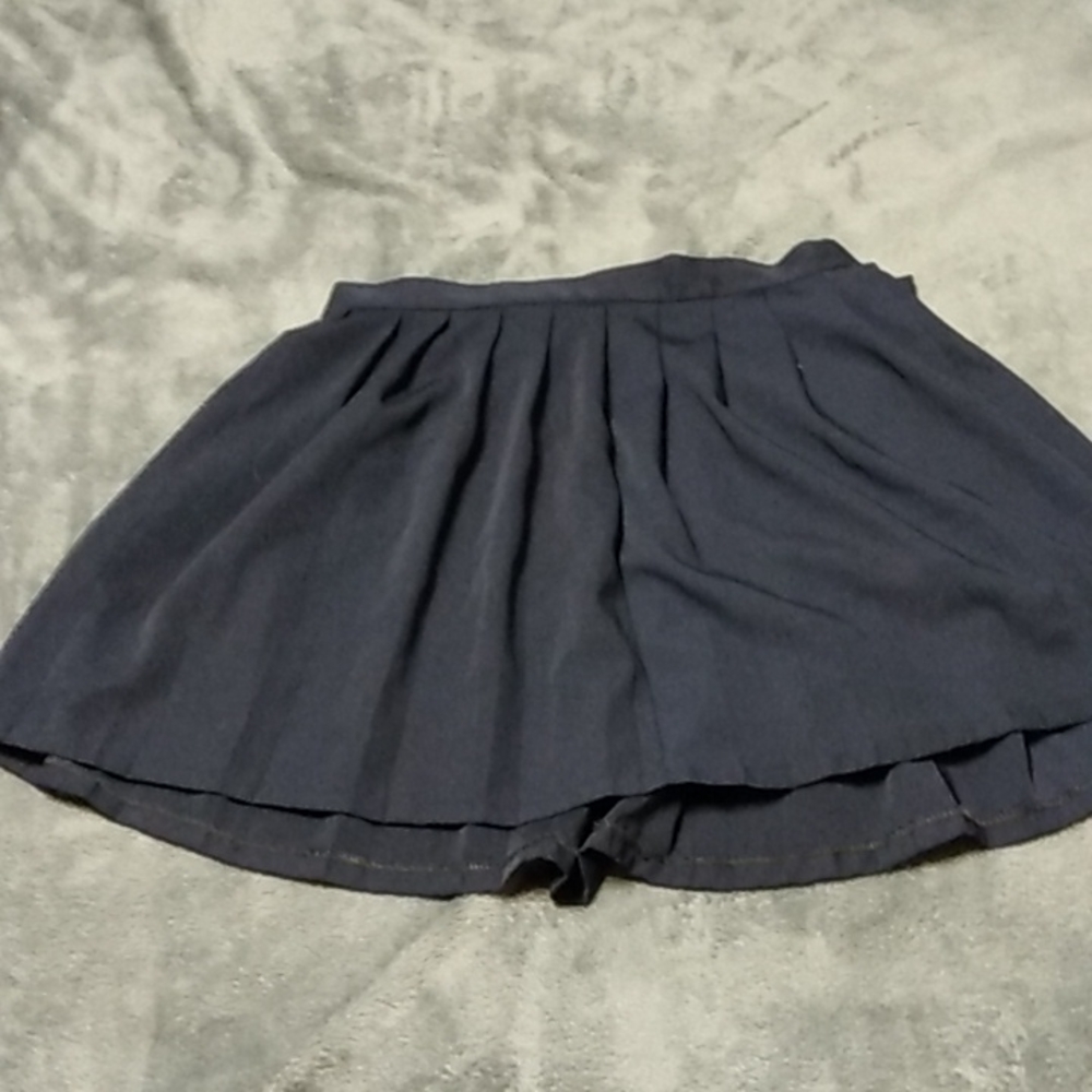 Size XXL Dark Blue Pleated Skirt Cosplay